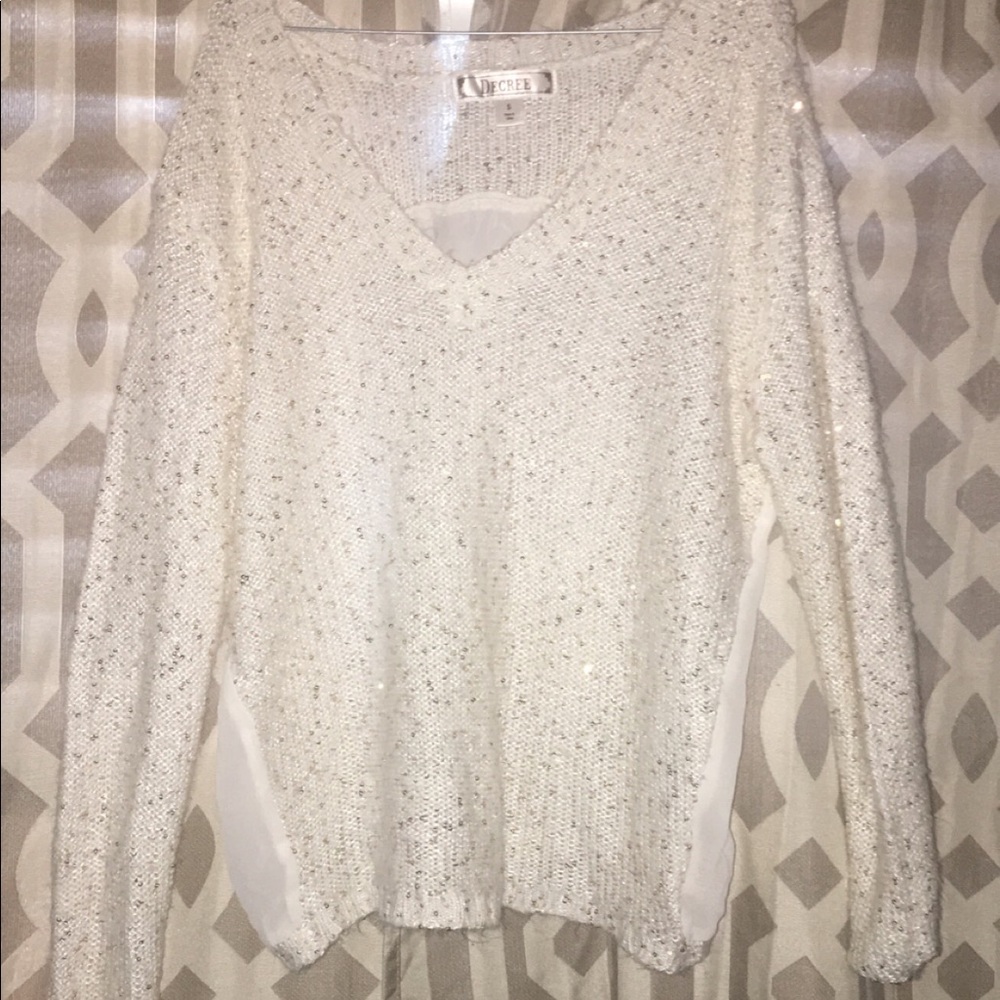 Decree sequin sweater size small
